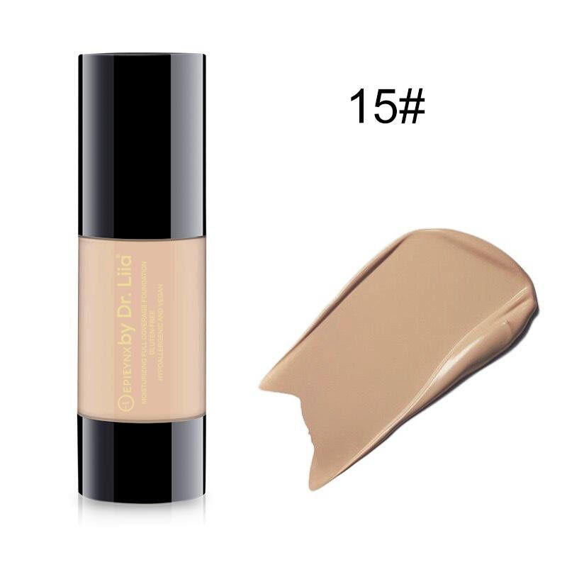 Breathable Full-Coverage Foundation – Dewy Finish, Hydrating, Vegan, Gluten-Free (SPF 15) - Renee Lane Company