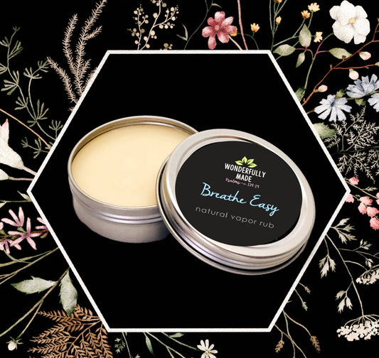 Breathe Easy Vapor Rub Salve | Metal Tin | Natural Organic - Renee Lane Company