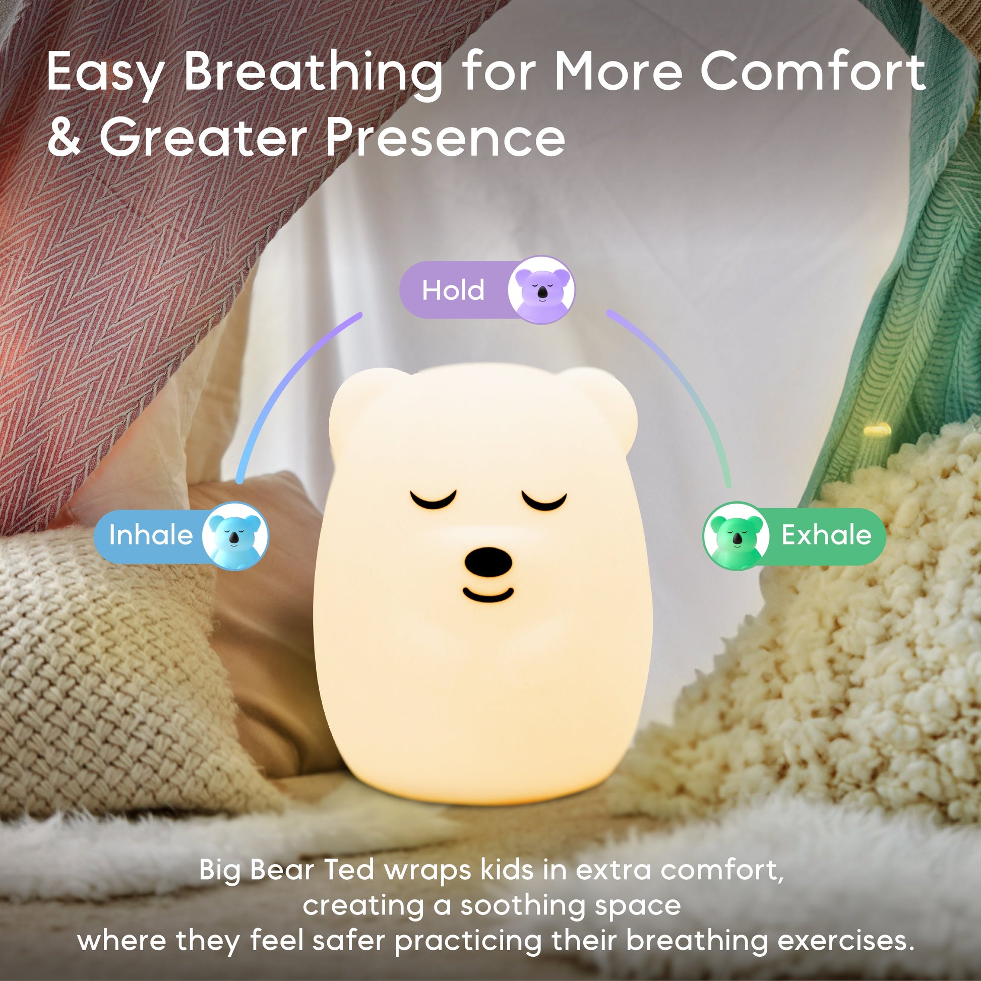 Breathing Pal Plus - 'Ted' The Bear - Renee Lane Company