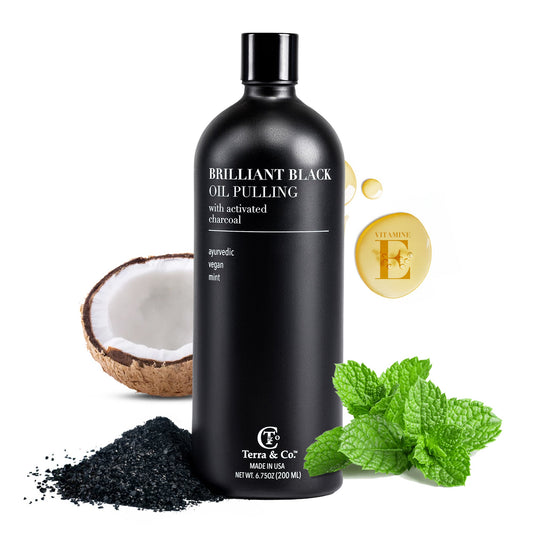 Brilliant Black® Oil Pulling – Ayurvedic Mouthwash for Teeth Whitening, Detox & Gum Health - Renee Lane Company