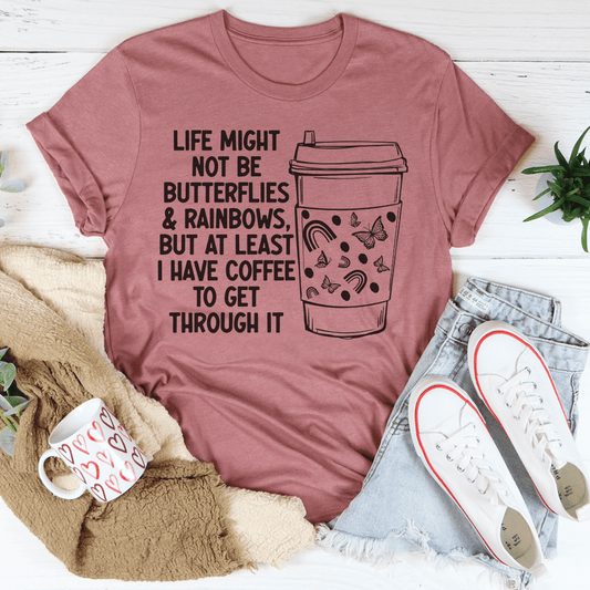 Butterflies And Rainbows T-Shirt - Renee Lane Company