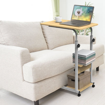 C Side Table 3-Tier Laptop Desk Small Slim Snack Side Table for Couch Bed Sofa for Small Spaces Living Room Bedroom - Renee Lane Company