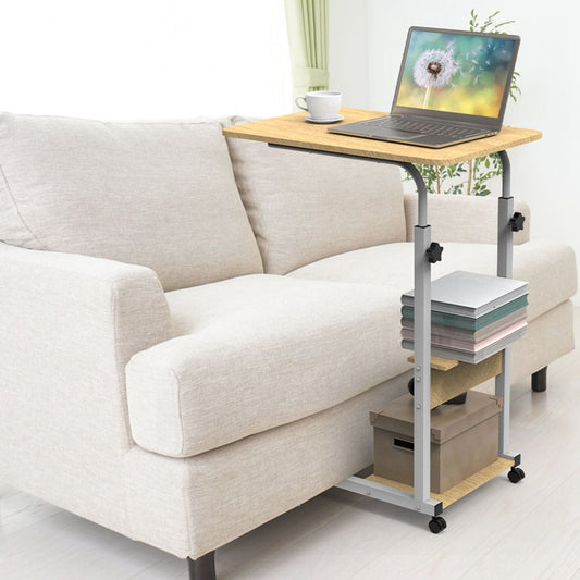 C Side Table 3-Tier Laptop Desk Small Slim Snack Side Table for Couch Bed Sofa for Small Spaces Living Room Bedroom - Renee Lane Company