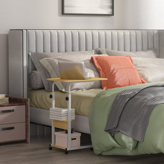 C Side Table 3-Tier Laptop Desk Small Slim Snack Side Table for Couch Bed Sofa for Small Spaces Living Room Bedroom - Renee Lane Company