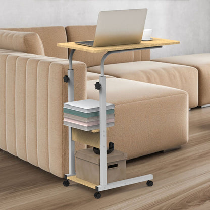 C Side Table 3-Tier Laptop Desk Small Slim Snack Side Table for Couch Bed Sofa for Small Spaces Living Room Bedroom - Renee Lane Company