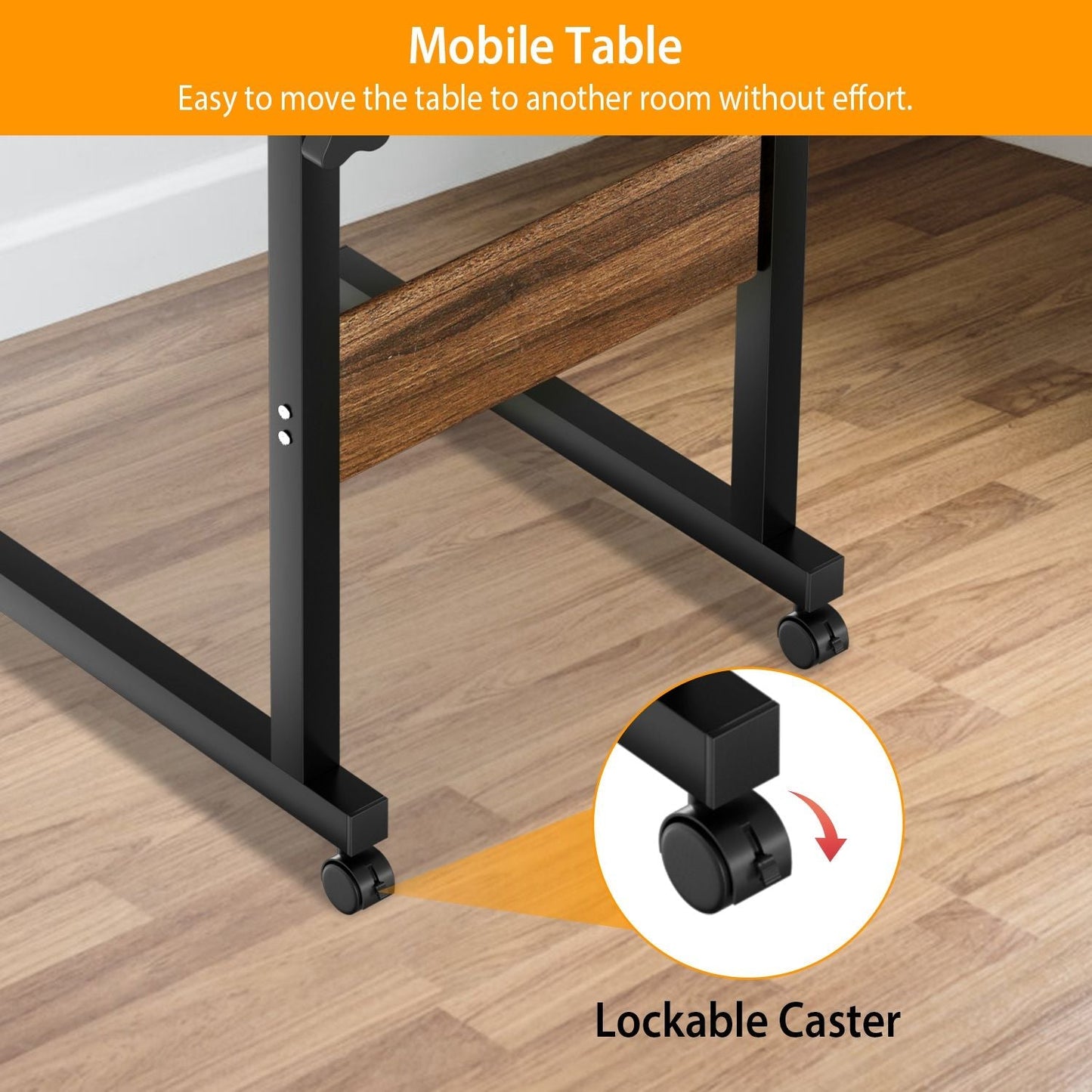 C Side Table 3-Tier Laptop Desk Small Slim Snack Side Table for Couch Bed Sofa for Small Spaces Living Room Bedroom - Renee Lane Company