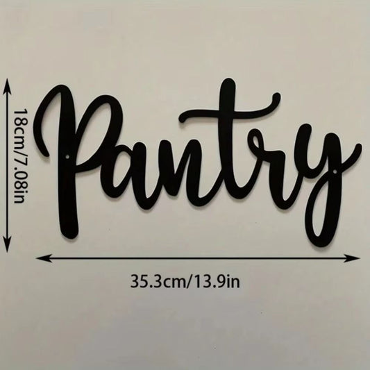 CIFbuy Metal Baked Paint Pantry Sign Wall Art Modern Kitchen Pantry Decor (TikTok, temu pickup) - Renee Lane Company