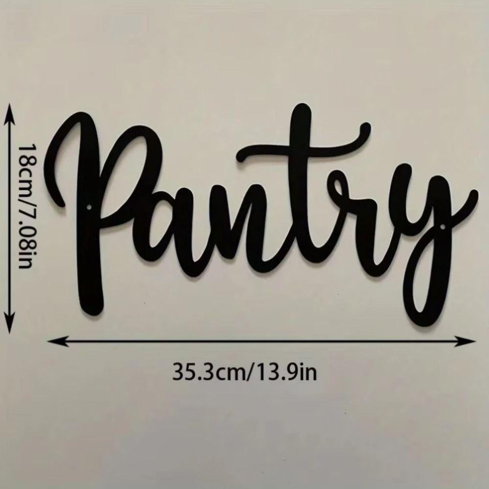 CIFbuy Metal Baked Paint Pantry Sign Wall Art Modern Kitchen Pantry Decor (TikTok, temu pickup) - Renee Lane Company