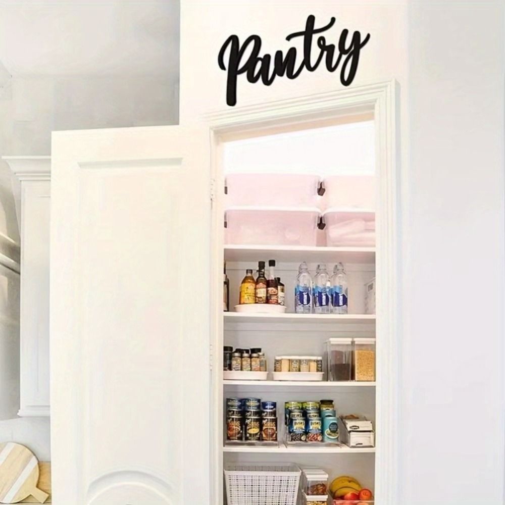 CIFbuy Metal Baked Paint Pantry Sign Wall Art Modern Kitchen Pantry Decor (TikTok, temu pickup) - Renee Lane Company