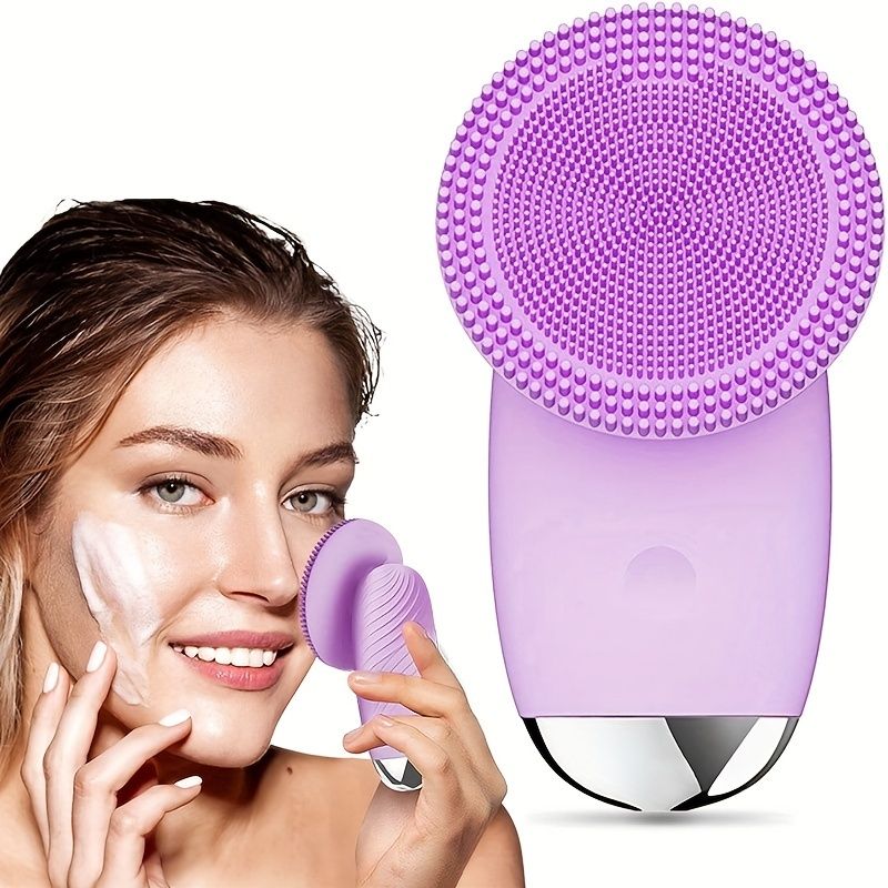 CONESN Electric Facial Cleansing Brush,Silicone Facial Cleansing Brush, Electric Silicone Face Brush, Sonic Facial Cleansing Brush For Makeup Remover - Renee Lane Company