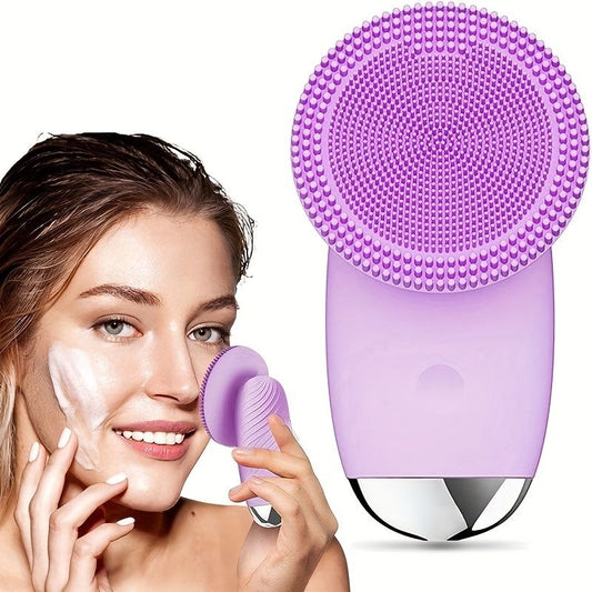 CONESN Electric Facial Cleansing Brush,Silicone Facial Cleansing Brush, Electric Silicone Face Brush, Sonic Facial Cleansing Brush For Makeup Remover - Renee Lane Company