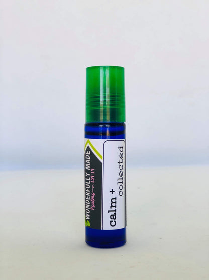 Calm + Collected Roller | ADHD | Focus | Anxiety | ADD | Calming | Kids | School | Over-active mind | Natural Calm | TMJ | Natural Relief - Renee Lane Company