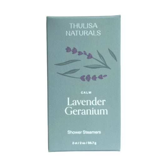 Calm Lavender Geranium Shower Steamers -2 Pack - Renee Lane Company