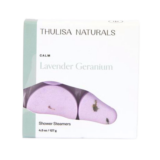 Calm Lavender Geranium Shower Steamers - 4 Pack - Renee Lane Company