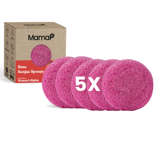 Calming Rose Facial Cleansing Sponge 5pk - Renee Lane Company