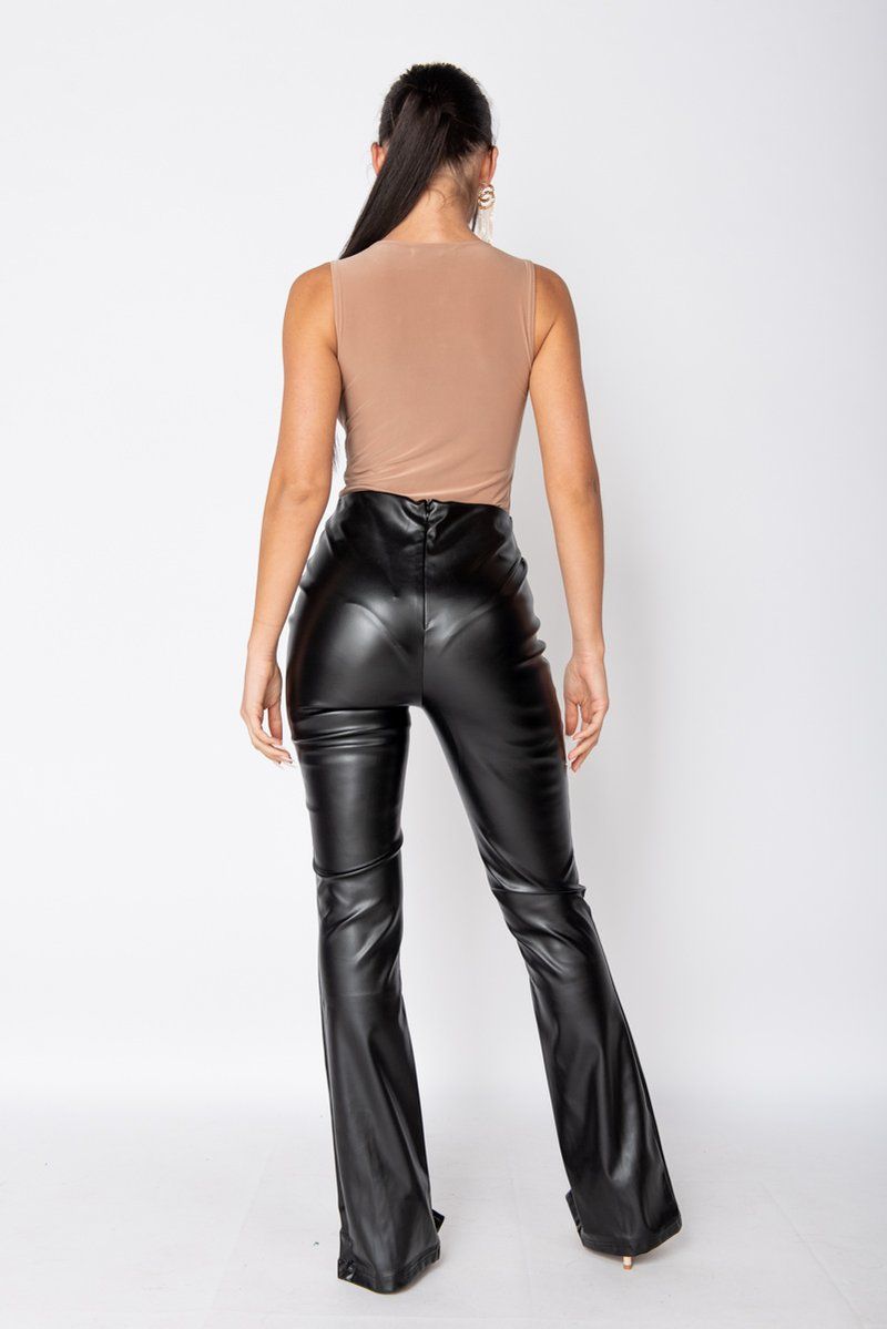 Camel Sleeveless Bodysuit - Renee Lane Company