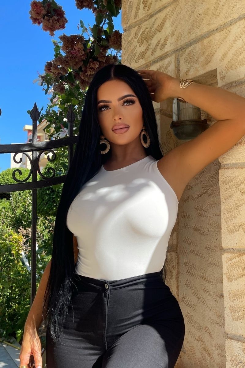 Camel Sleeveless Bodysuit - Renee Lane Company
