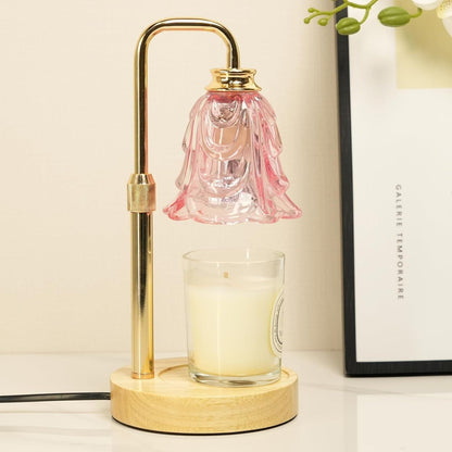 Candle Warmer Lamp with Timer, Adjustable Height and Dimmable, Birthday Christmas Gifts for Women, Mothers Day Gifts for Mom, Unique House Warming Gifts New Home Decor(Pink) - Renee Lane Company
