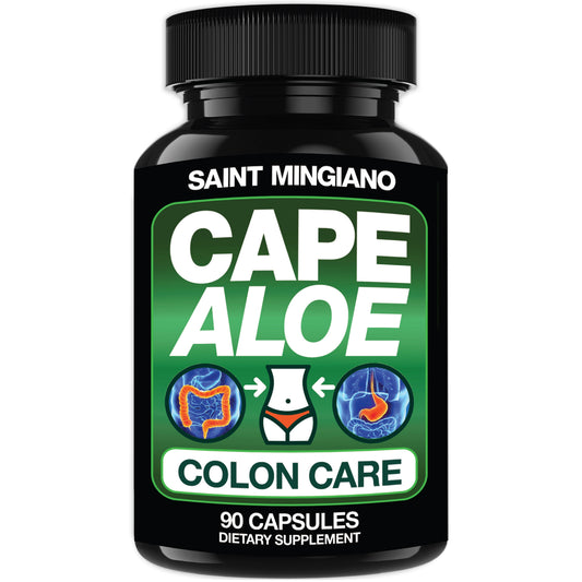 Cape Aloe Colon Cleanse, Detox & Flush - 90 Capsules. Gentle Constipation Relief - Renee Lane Company