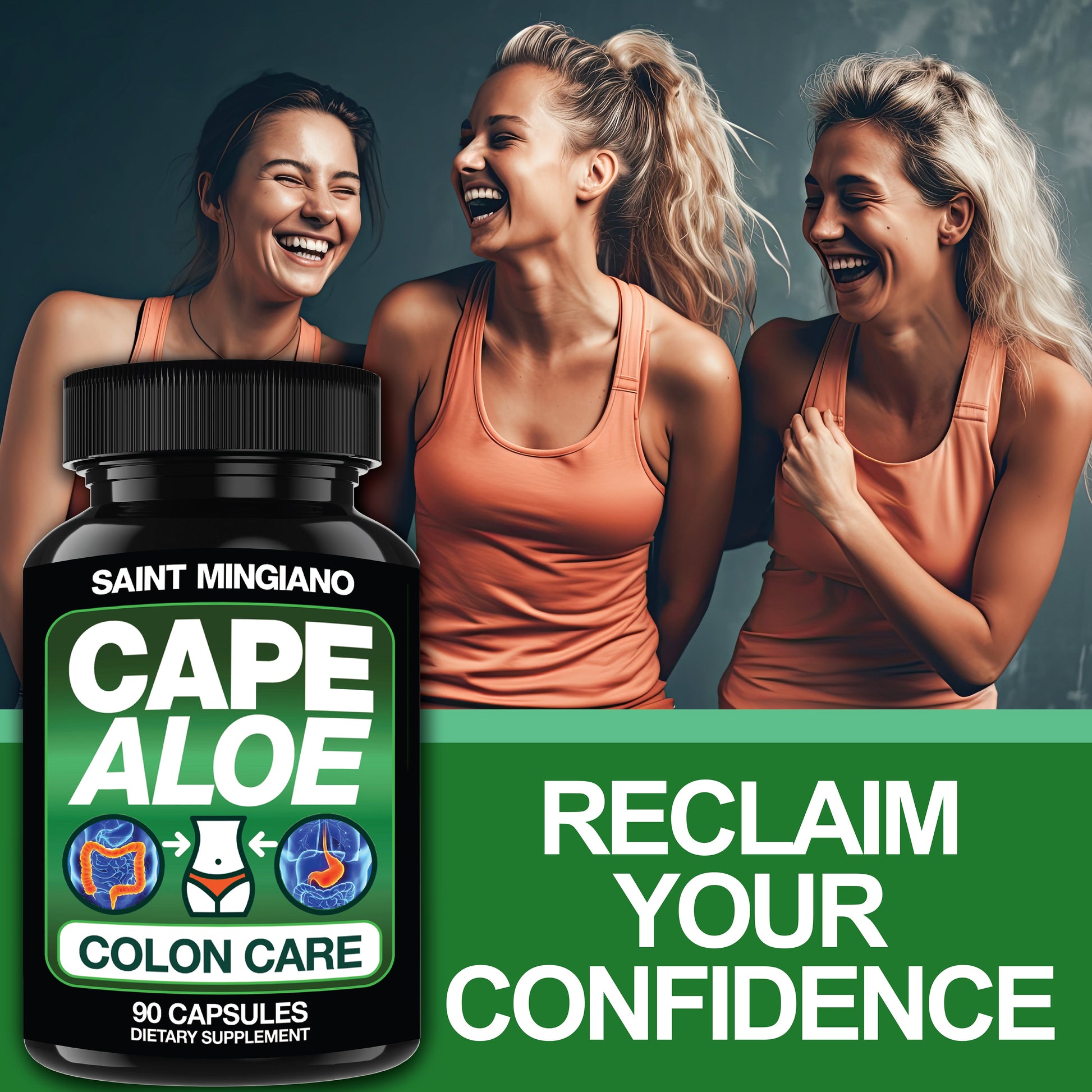 Cape Aloe Colon Cleanse, Detox & Flush - 90 Capsules. Gentle Constipation Relief - Renee Lane Company