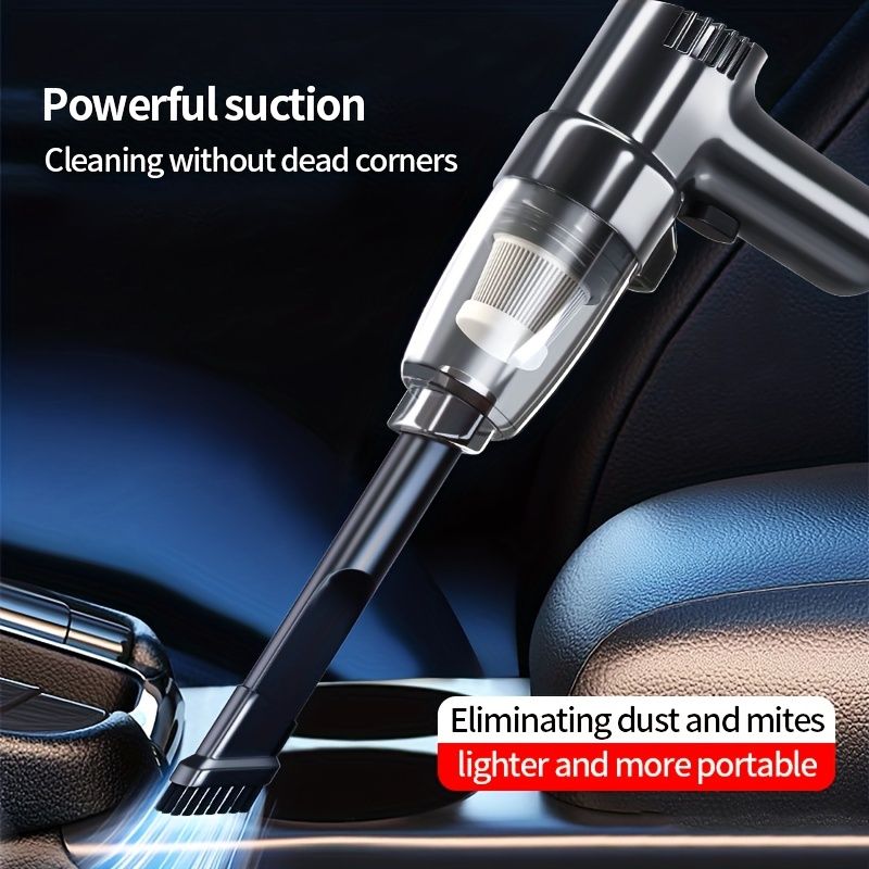 Car Mounted Vacuum Cleaner, Super Strong, High-power, High Suction, Dry And Wet Dual-purpose Sedan, Small, Mini, Handheld, Multifunctional, Portable - Renee Lane Company