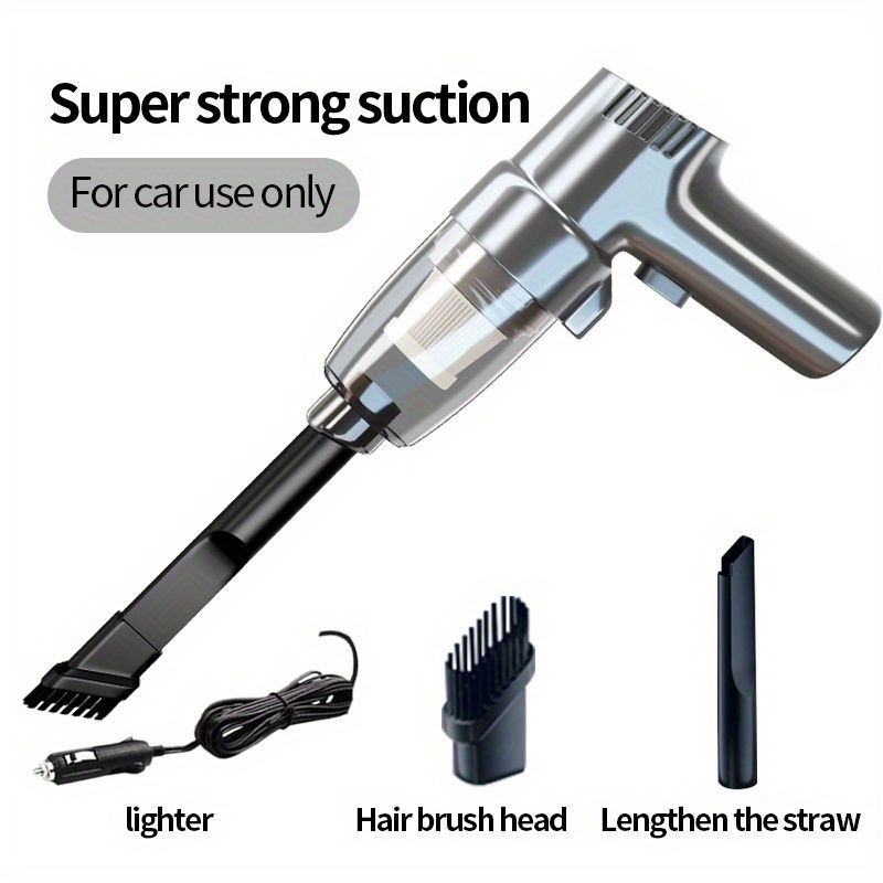 Car Mounted Vacuum Cleaner, Super Strong, High-power, High Suction, Dry And Wet Dual-purpose Sedan, Small, Mini, Handheld, Multifunctional, Portable - Renee Lane Company