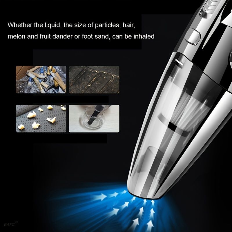 Car Wireless Vacuum Cleaner 6000PA Powerful Cyclone Suction Home Portable Handheld Vacuum Cleaning Mini Cordless Vacuum Cleaner - Renee Lane Company