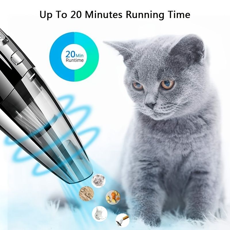 Car Wireless Vacuum Cleaner 6000PA Powerful Cyclone Suction Home Portable Handheld Vacuum Cleaning Mini Cordless Vacuum Cleaner - Renee Lane Company