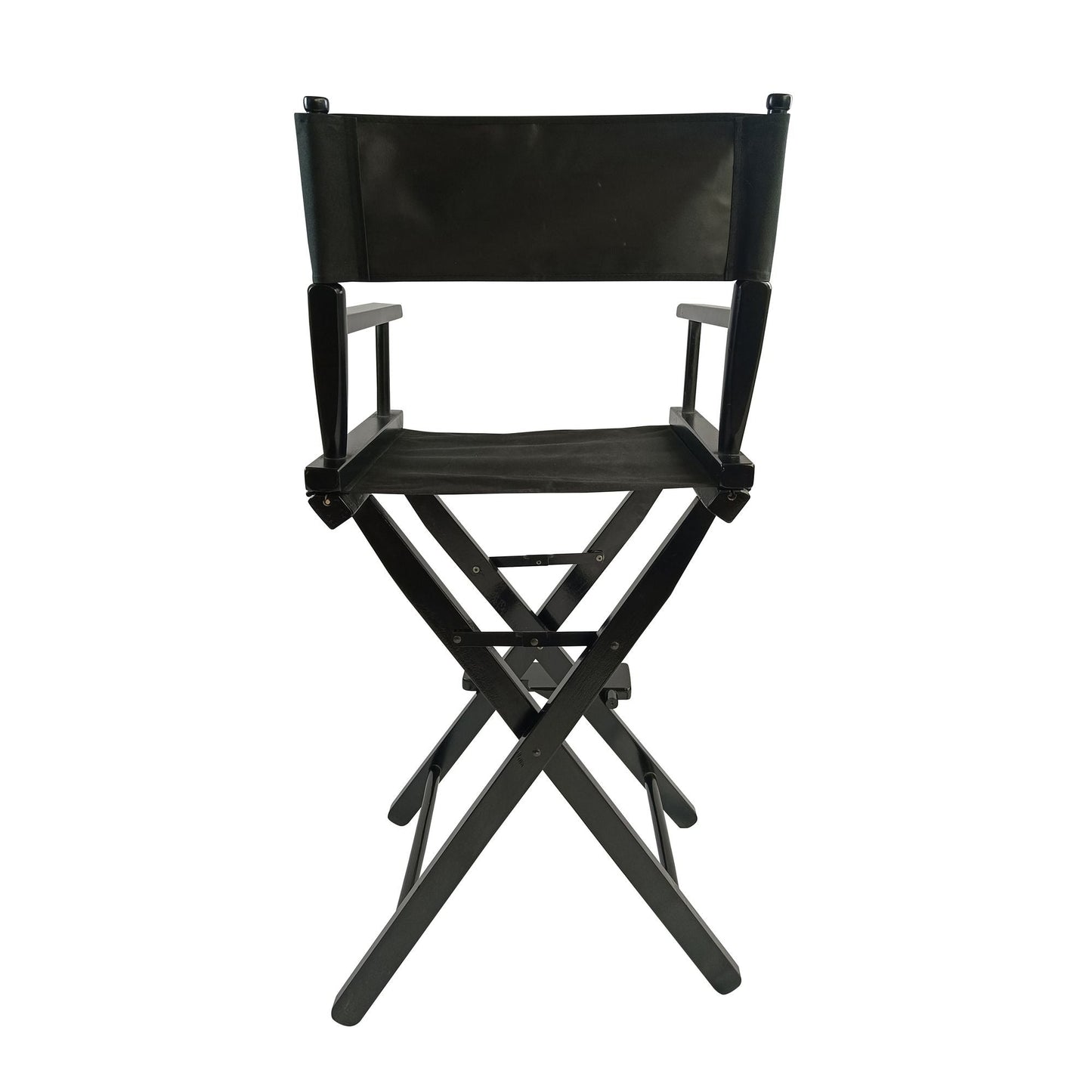 Casual Home Director's Chair ;  Black Frame/Black Canvas ;  Suitable for adults;  foldable style;   2pcs/set populus - Renee Lane Company