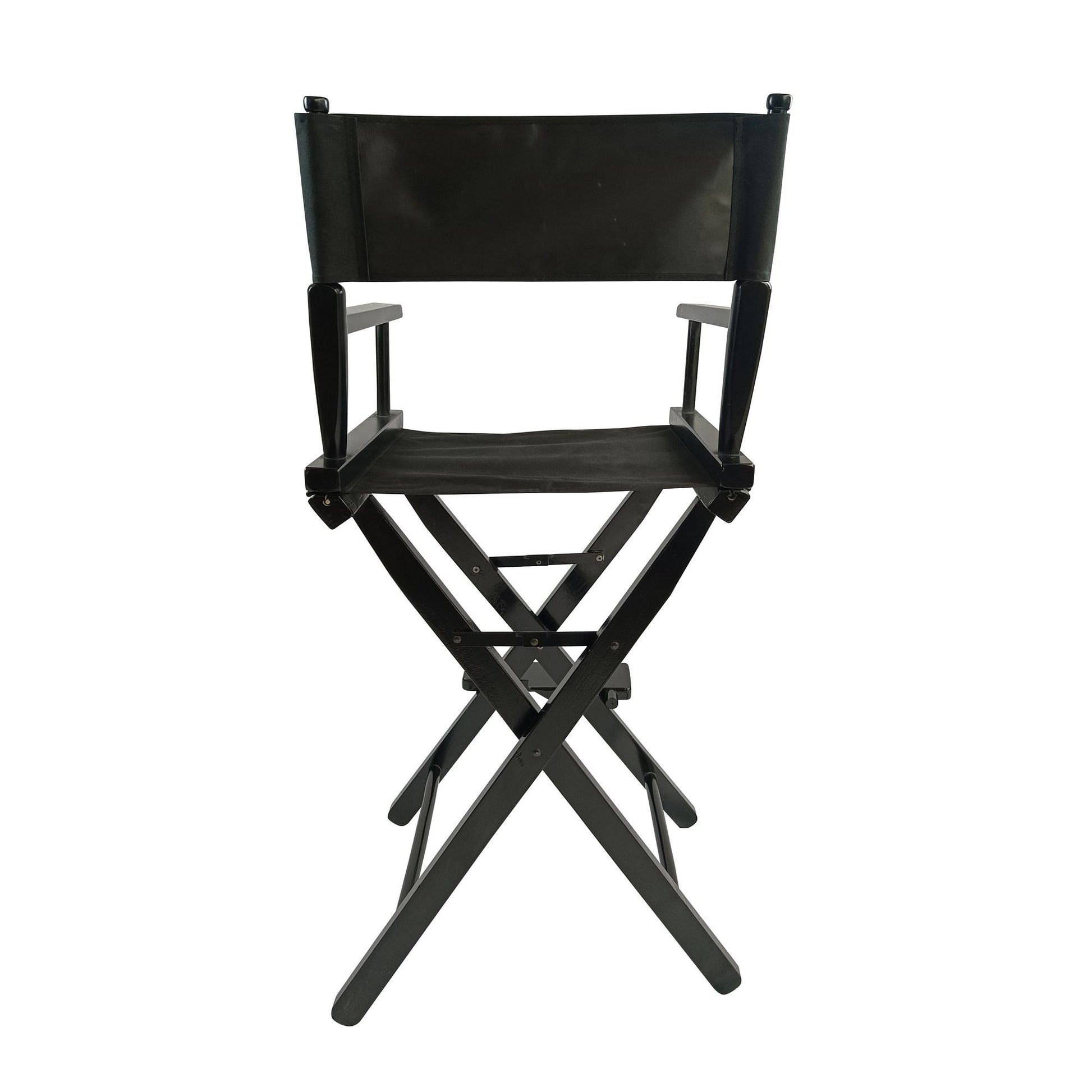 Casual Home Director's Chair ;  Black Frame/Black Canvas ;  Suitable for adults;  foldable style;   2pcs/set populus - Renee Lane Company