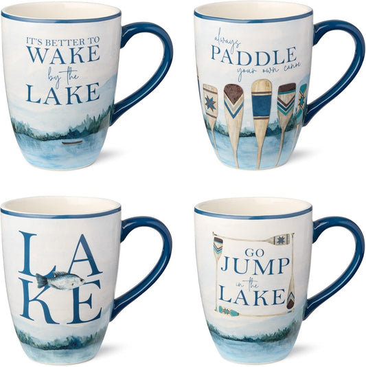 Ceramic-Coated Mugs, 15 Oz, 36 Count, White - Dishwasher & Microwave Safe, Compatible with Cricut Mug Press & Infusible Ink, Ideal for Crafts and Printing14-Ounce JUMBO Mugs, Set of 4 - Renee Lane Company