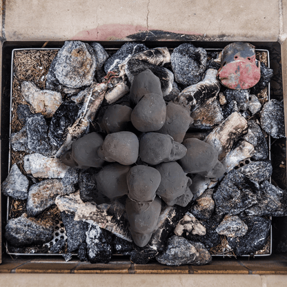 Ceramic Skulls for Fire Pit, Outdoor Fire Tables, 7pcs Reusable Spooky Imitated Human Skull Gas Log for Party, Bonfire,Campfires,Fireplaces, 3.1 inch - Renee Lane Company