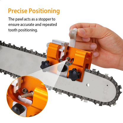 Chainsaw Chain Sharpening Jig Universal Chainsaw Sharpener Kit Hand Crank Chain Sharpener for Electric Saw for Lumberjack Garden Worker - Renee Lane Company
