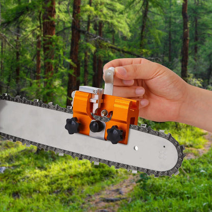 Chainsaw Chain Sharpening Jig Universal Chainsaw Sharpener Kit Hand Crank Chain Sharpener for Electric Saw for Lumberjack Garden Worker - Renee Lane Company