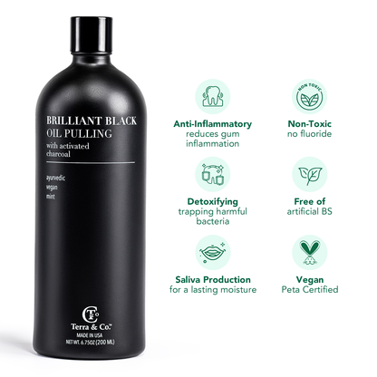 Charcoal Oil Pulling + Hydroxyapatite Toothpaste Bundle | Terra & Co. - Renee Lane Company