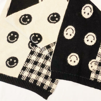 Checked On Happiness Cozy Scarf - Renee Lane Company