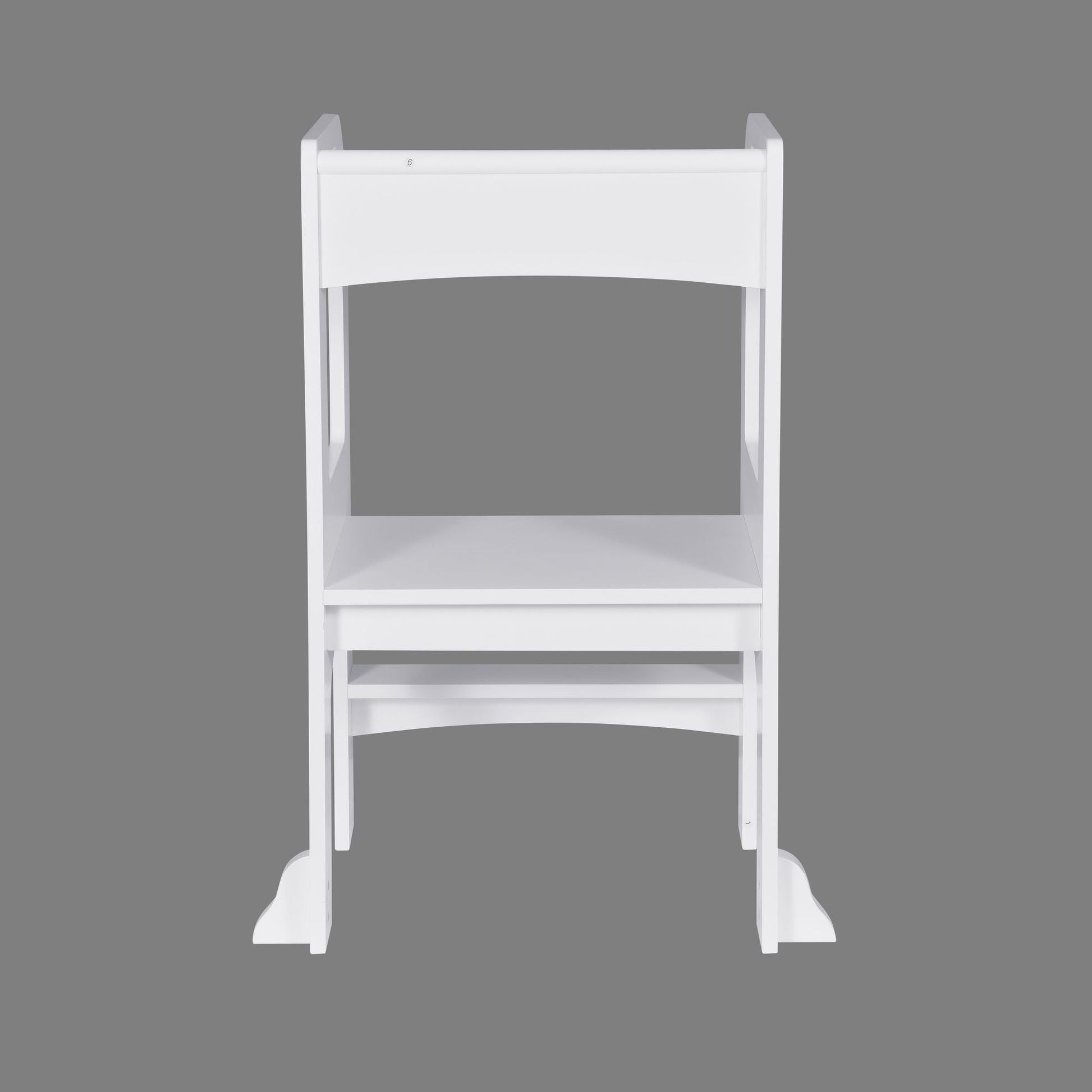Child Standing Tower;  Step Stools for Kids;  Toddler Step Stool for Kitchen Counter;  White - Renee Lane Company