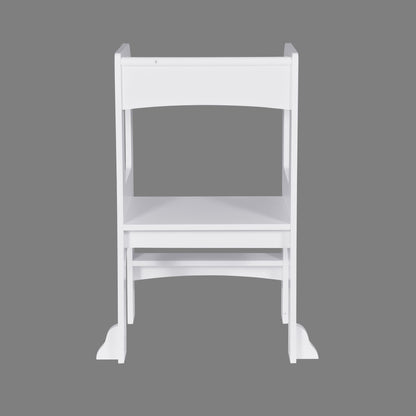Child Standing Tower;  Step Stools for Kids;  Toddler Step Stool for Kitchen Counter;  White - Renee Lane Company