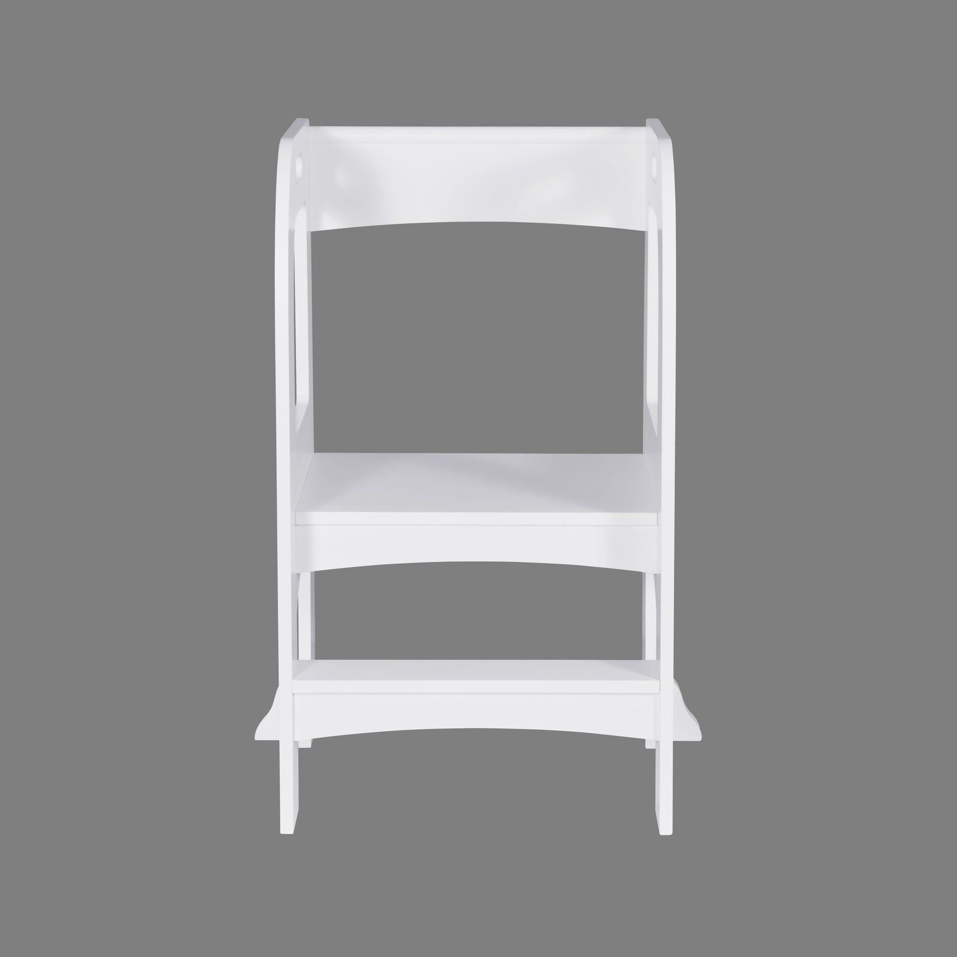 Child Standing Tower;  Step Stools for Kids;  Toddler Step Stool for Kitchen Counter;  White - Renee Lane Company