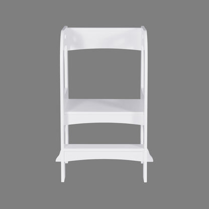 Child Standing Tower;  Step Stools for Kids;  Toddler Step Stool for Kitchen Counter;  White - Renee Lane Company