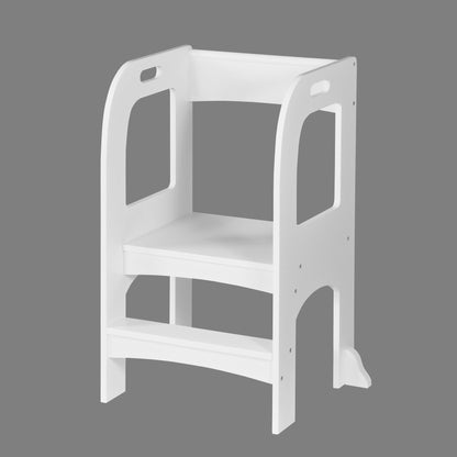 Child Standing Tower;  Step Stools for Kids;  Toddler Step Stool for Kitchen Counter;  White - Renee Lane Company
