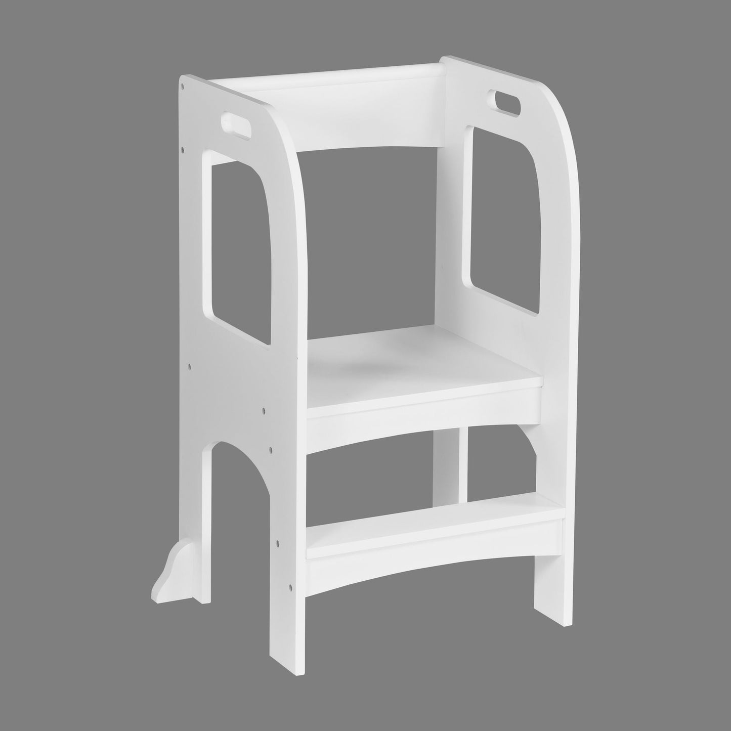 Child Standing Tower;  Step Stools for Kids;  Toddler Step Stool for Kitchen Counter;  White - Renee Lane Company
