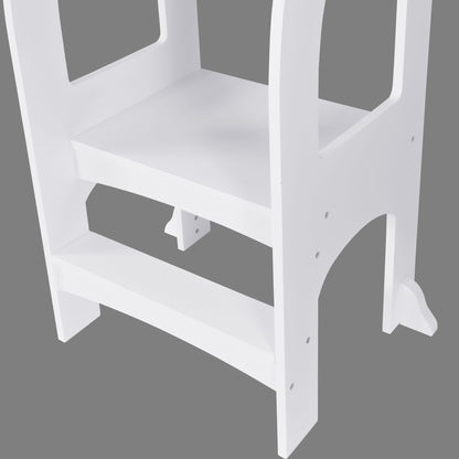 Child Standing Tower;  Step Stools for Kids;  Toddler Step Stool for Kitchen Counter;  White - Renee Lane Company