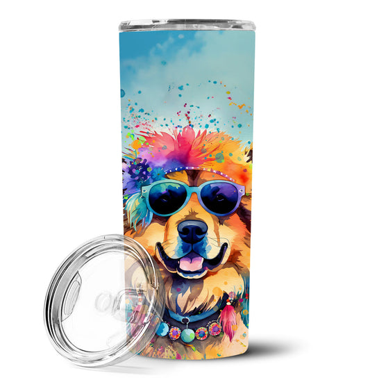 Chow Chow Hippie Dawg Stainless Steel Skinny Tumbler Vacuum Double Walled Reusable Insulated Tumbler Travel Cup for Coffee Cocktails Gift with Lid, 20 oz - Renee Lane Company
