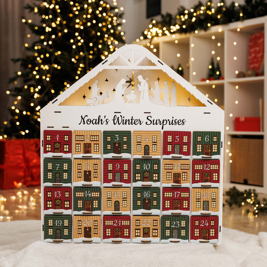Christmas Advent Calendar - Colored - Renee Lane Company