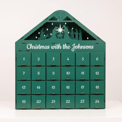 Christmas Advent Calendar - Green - Renee Lane Company