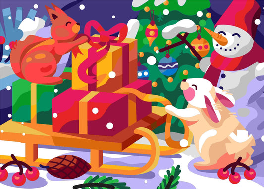 Christmas Gifts Puzzles 1000 Piece - Renee Lane Company