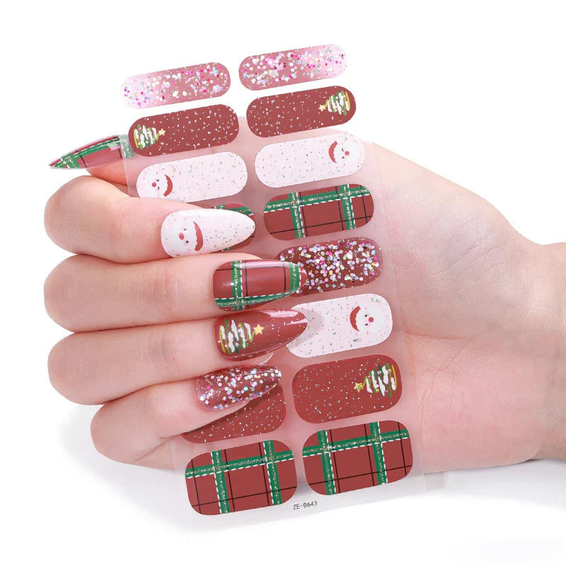 Christmas Happy Gel Nails - Renee Lane Company