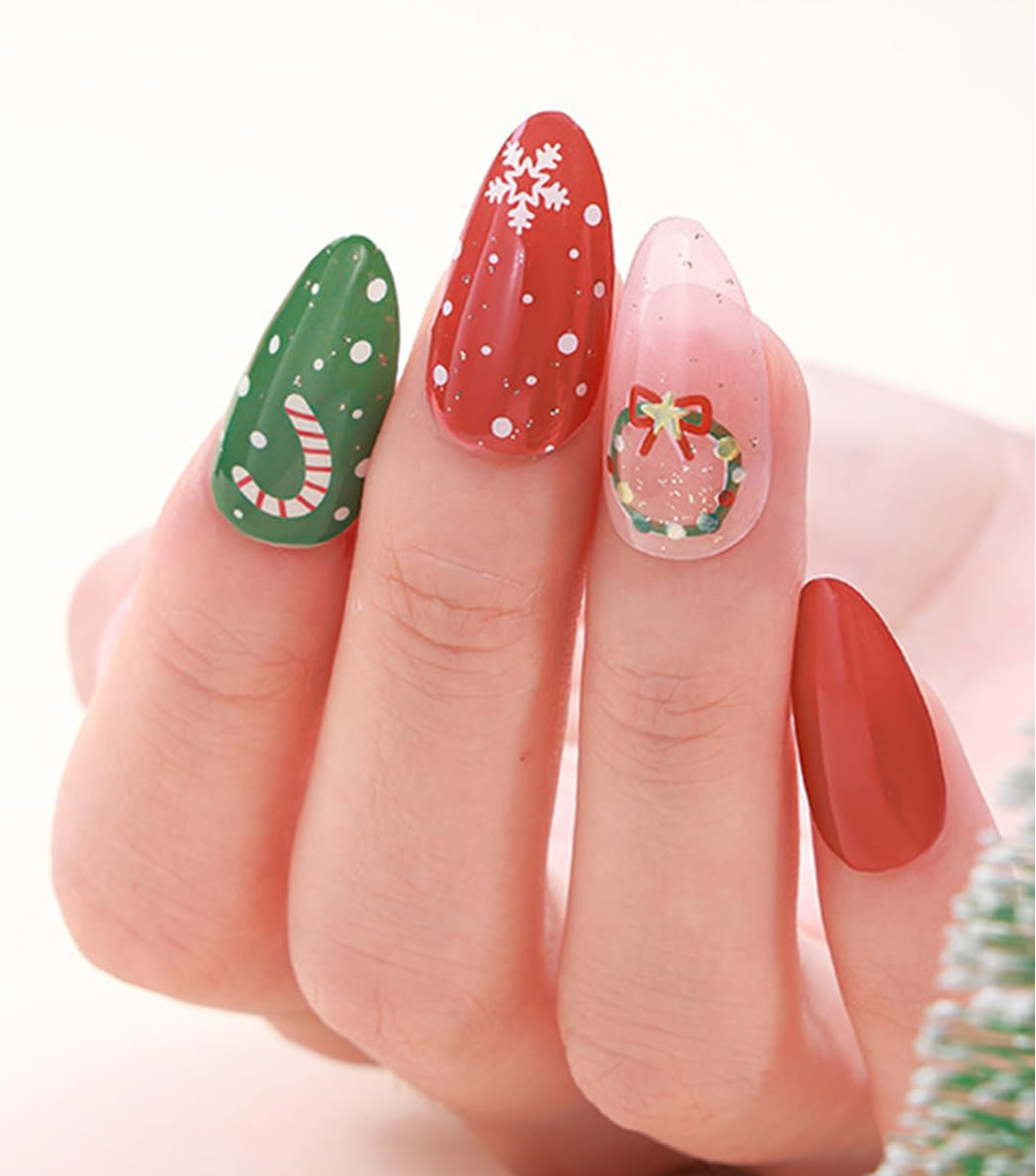 Christmas Joy Gel Nails - Renee Lane Company