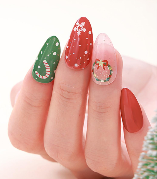 Christmas Joy Gel Nails - Renee Lane Company